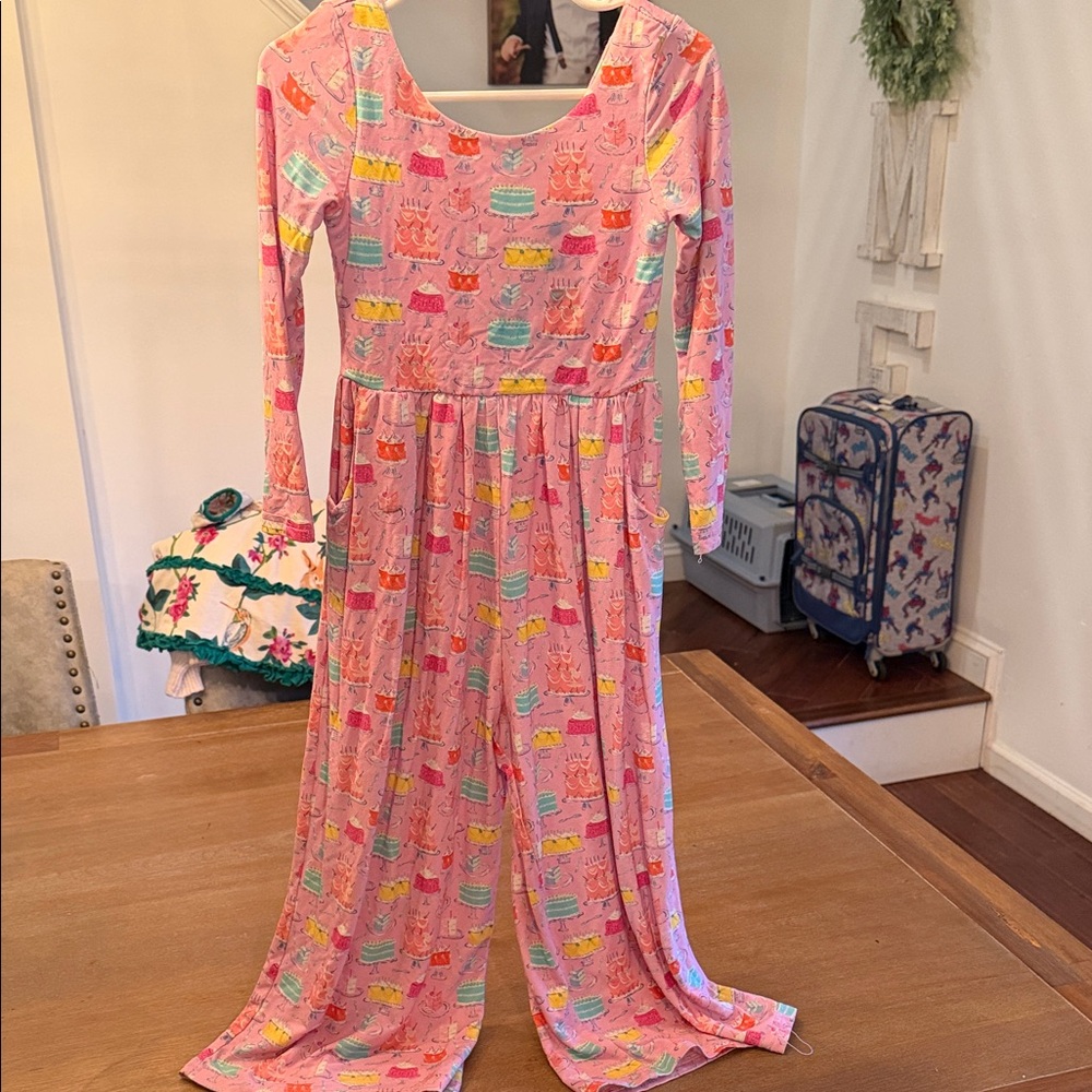 SweetHoney Pink Kids One Piece with Colorful Prints